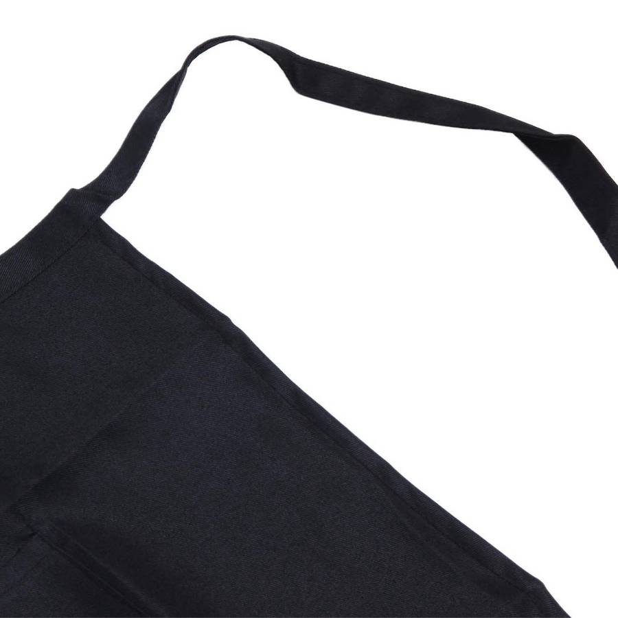3x Black Half Apron Ladies Mens Chefs Waiter with 2 Pockets