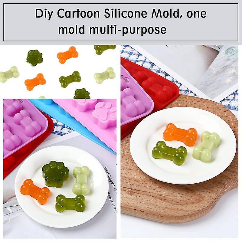 Silicone Mold, Used for Jelly, Candy, Can Bake Dog Snack Biscuits