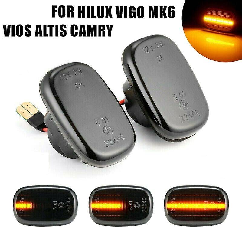 2pcs Led Side Signal Lights for Toyota Corolla Rav4 Prius Yaris Camry