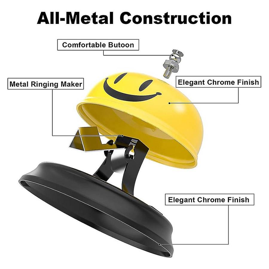 Service Bell Dinner Desk Bell for Kitchen Restaurant Bar Hotel-2 Pack