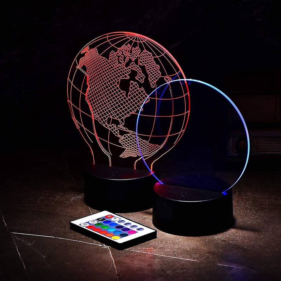 Diy 3d Night Light Base Set with Adjustable 7 Color Change Light