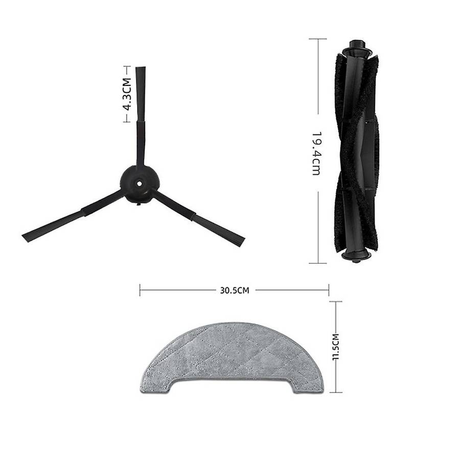 Main Side Brush Filter Mop Cloth for Uoni V980 Max Robotic Vacuum
