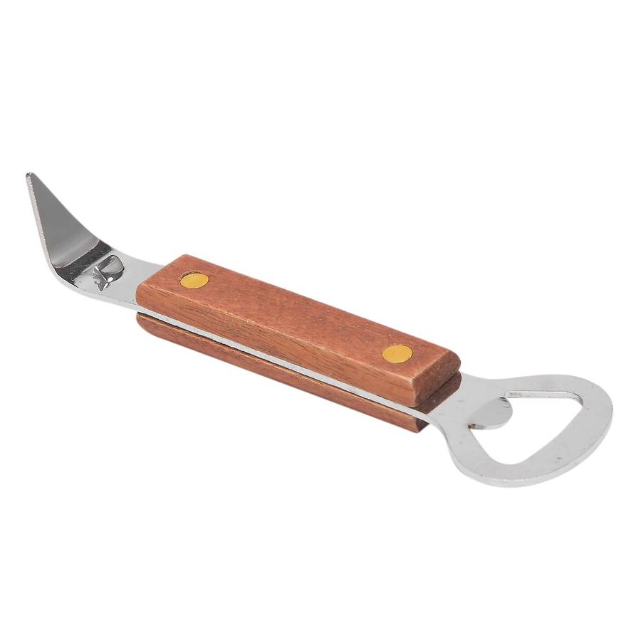 7 Pieces Wooden Handle Bottle Opener with Riveted Wood Handle