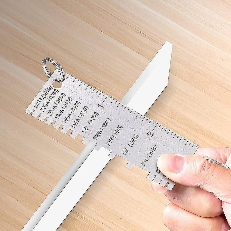 Metal Thickness Gauge&round Metal Sheet Gauge-welding Gage (set Of 3)