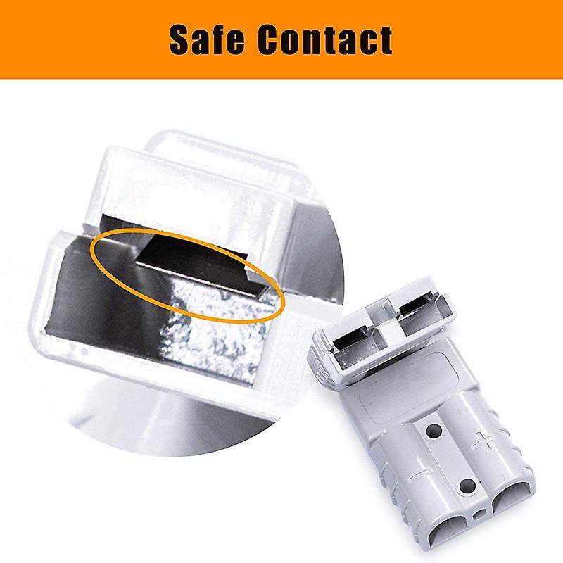 4 Pcs Jumper Cable Plug Connector Kit for Towing Systems(gray)