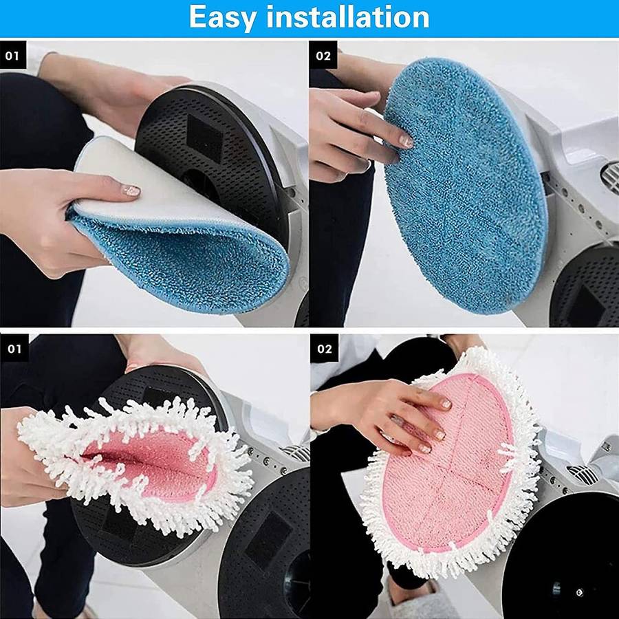 4 Pcs Replacement Cleaning Pads Spin Electric Mop Pads
