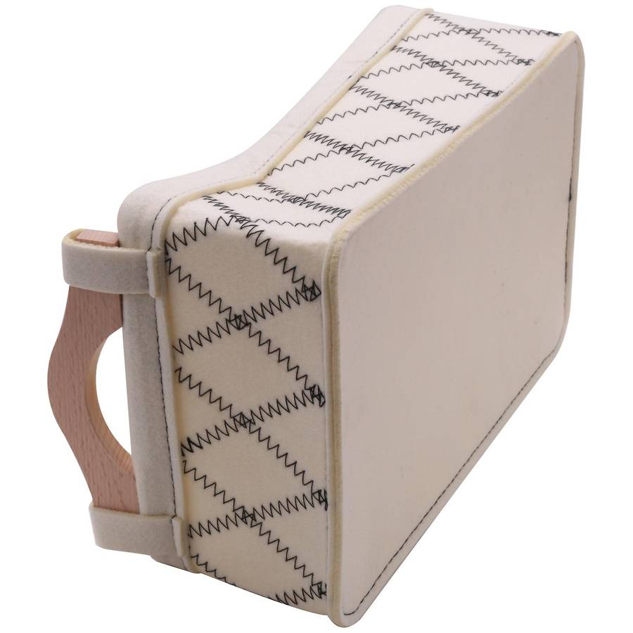 Felt Laundry Box Cotton Storage Basket (cream-coloured Small)