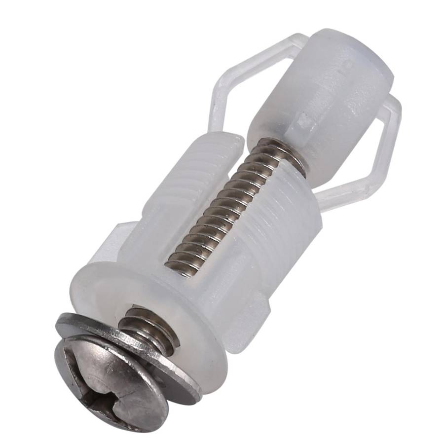 1/4 Inch Screws Toilet Seat Hinges Kit Stainless Steel Nuts Hardware