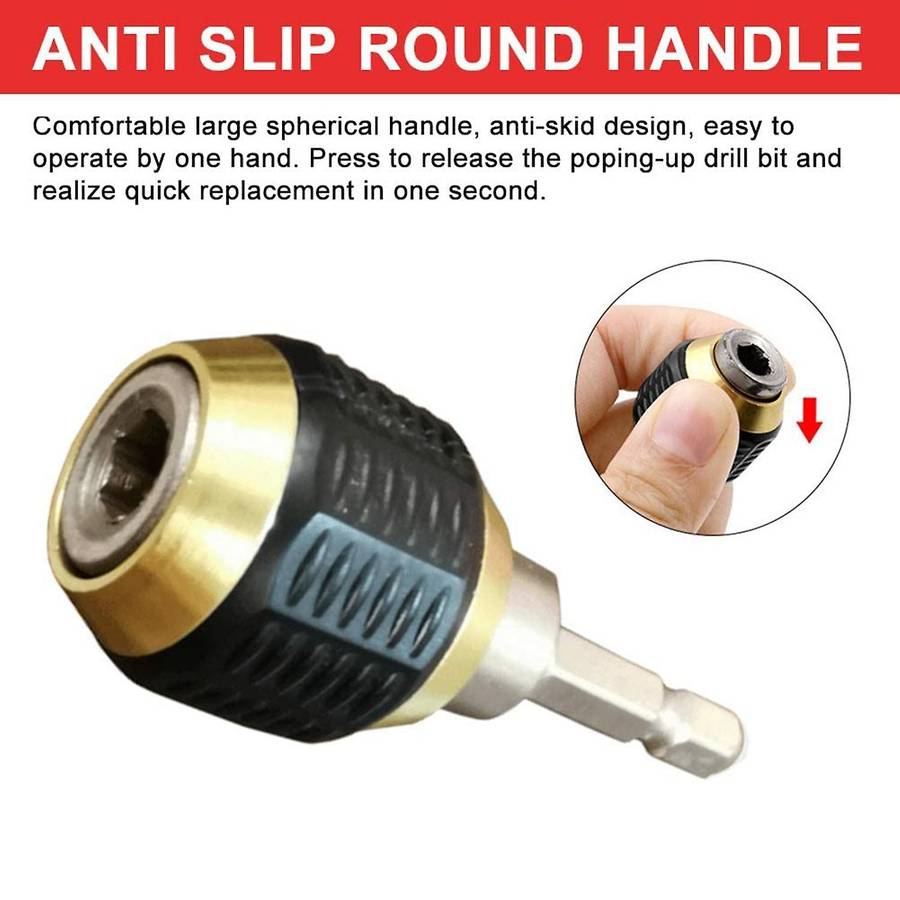 7pcs Titanium Combination Drill Tap Bit Set 1/4 Hex Shank Drill