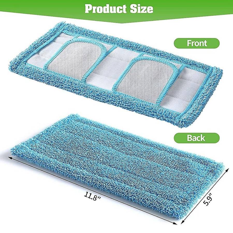 3pcs Reusable Microfiber Mop Pads Compatible for Swiffer Sweeper Mops