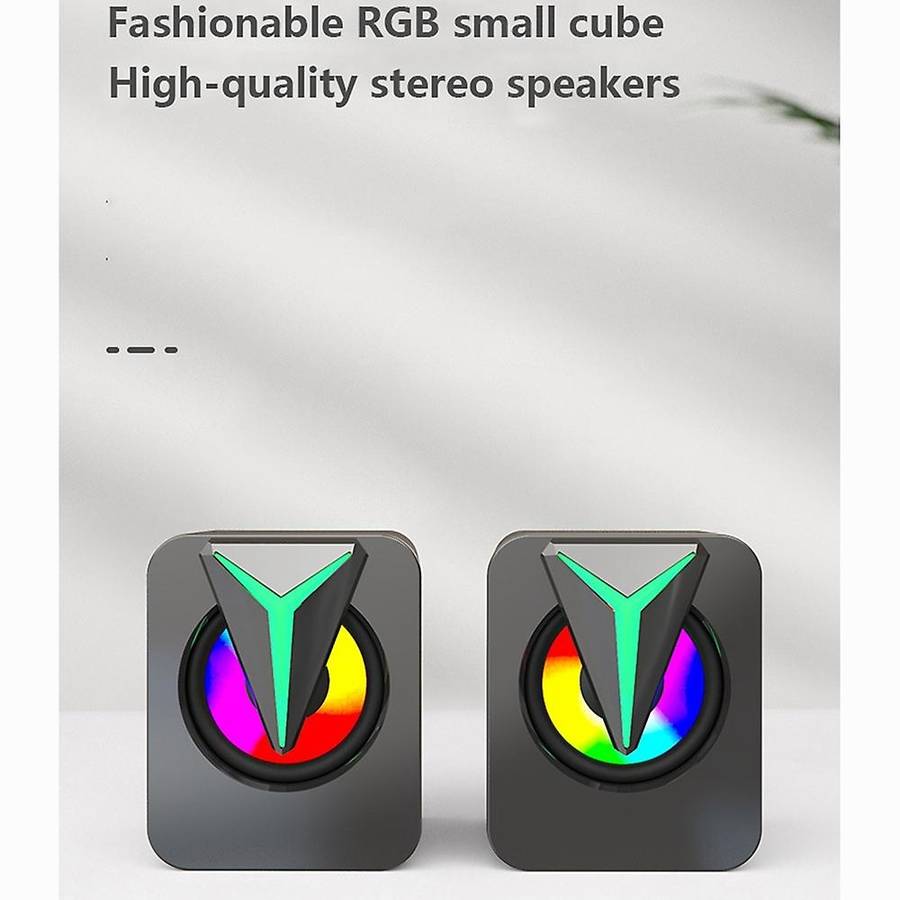 Wired Speakers, Laptop Speakers, Colorful Lighting Speakers