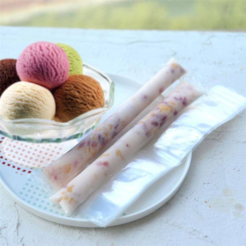 100 Pcs Disposable Diy Ice Popsicle Mold Cream Tools Self-styled Bag