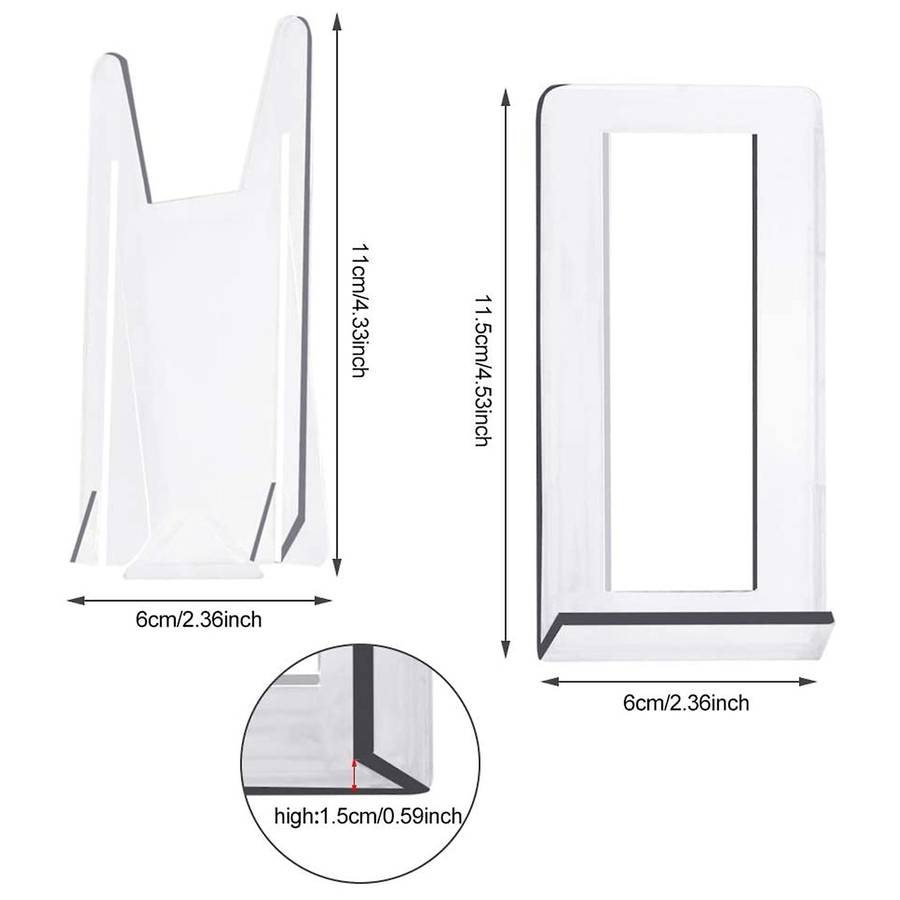 Clear Display Stand Easel Card Stand Adjustable Plate Stand Holder