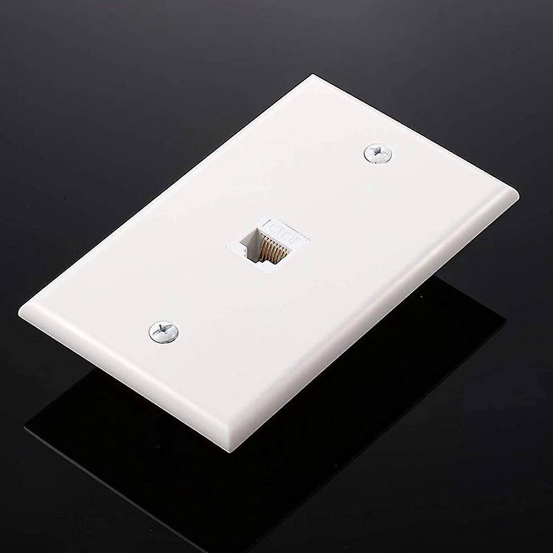 8 Pieces Ethernet Wall Plate, Rj45 Female to Female Inline Coupler