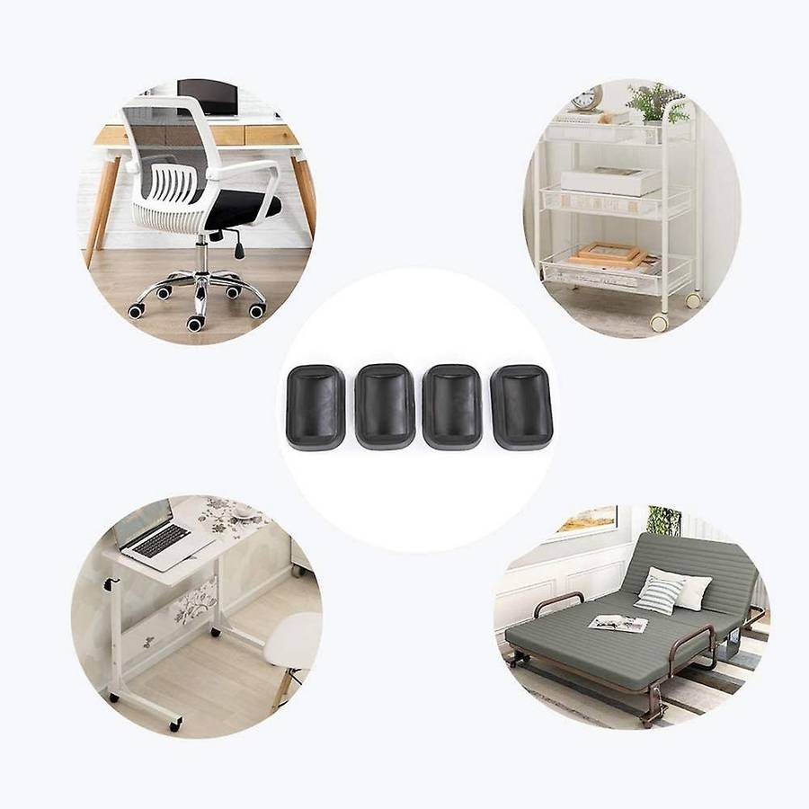 4pcs Bed Stopper & Furniture Stopper Caster Cups Fits to All Wheels