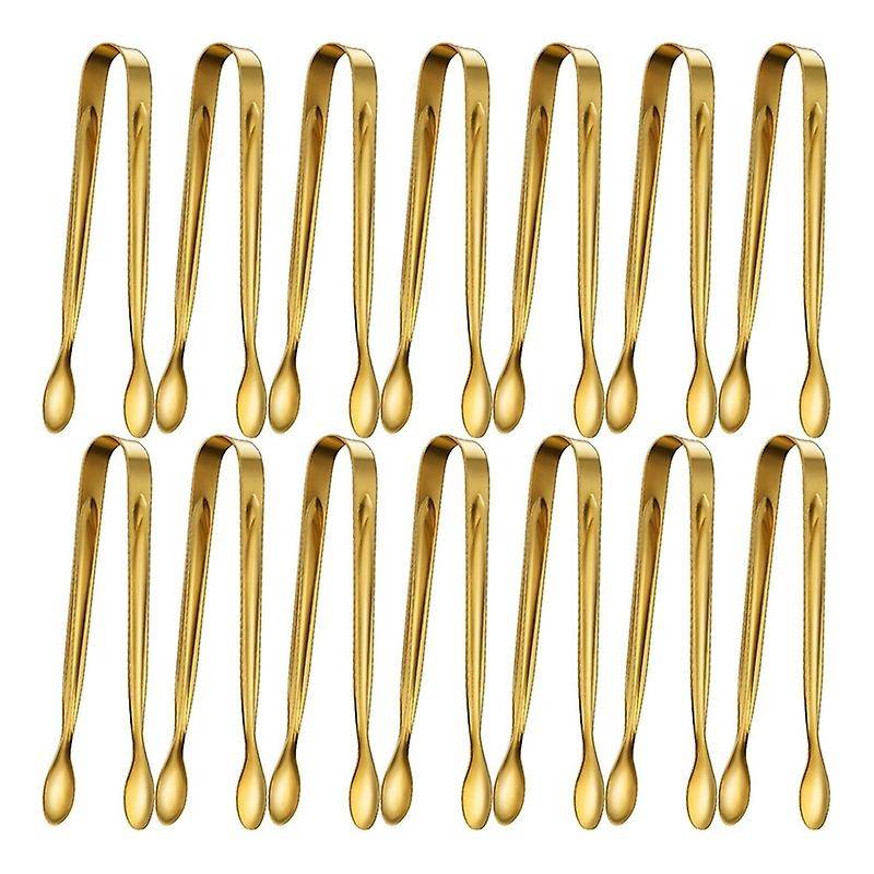 12pcs Sugar Tongs Ice Tongs Stainless Steel Mini Serving Tongs