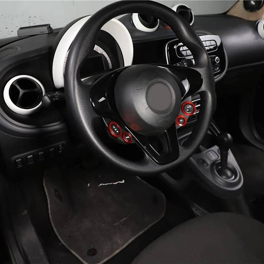 Car Steering Wheel Button Cover for Mercedes Benz Smart 2016-2021
