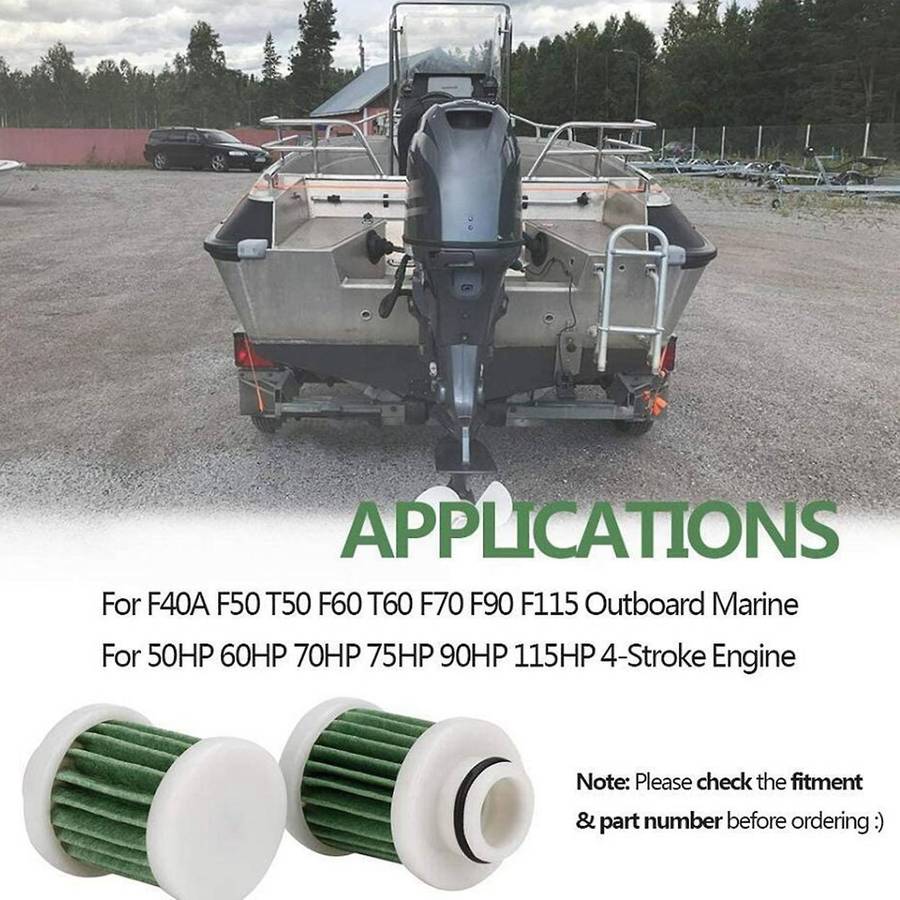 6pcs 6d8-ws24a-00 Fuel Filter for Yamaha F40a F50 T50 F60 T60 F70 F90