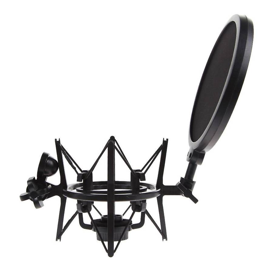 Mic Shock Mount with Articulating Head Holder for Studio Broadcast