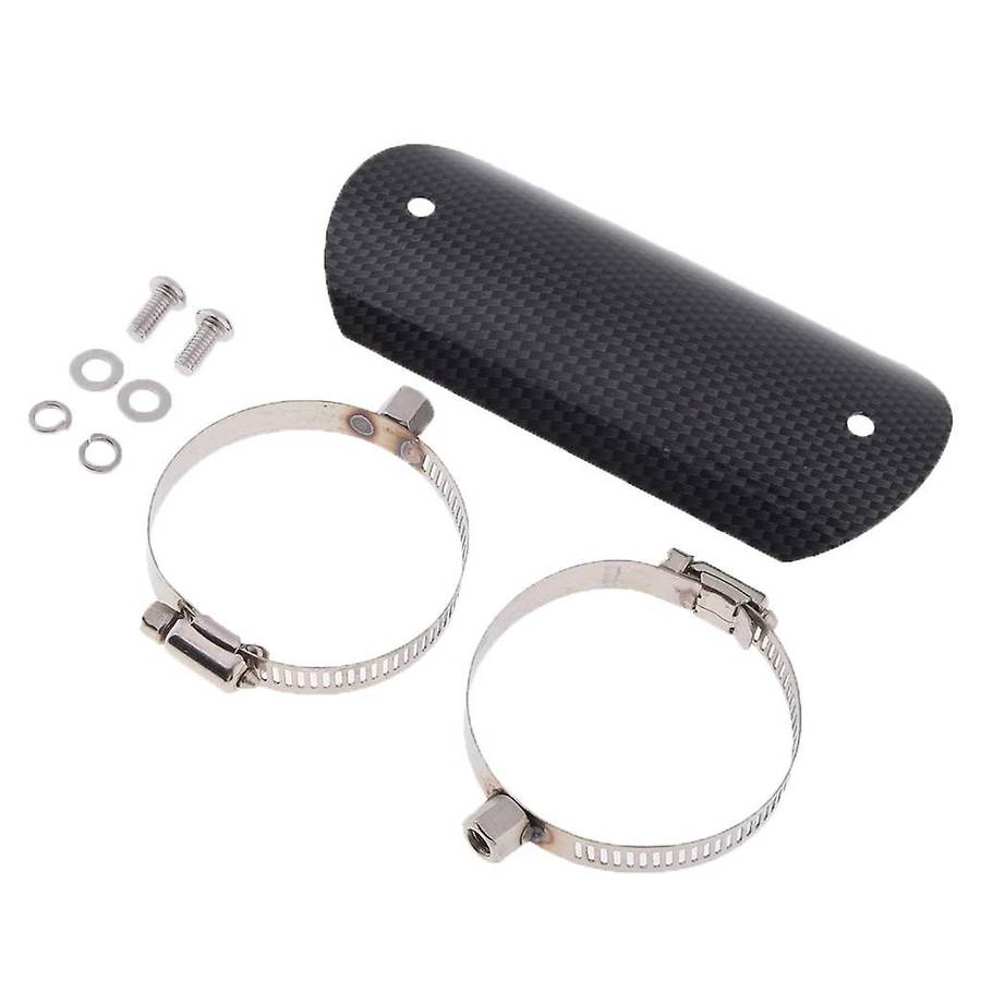 Universal Carbon Fiber Exhaust Heat Shield,cover(5.5 Inch 140 Mm)
