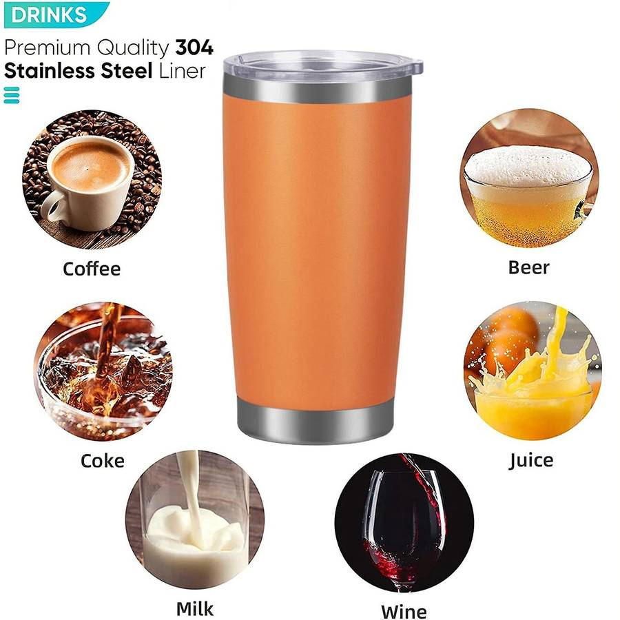 Double Wall Stainless Steel Vacuum Beer Mug 20oz Beer Cup (black)