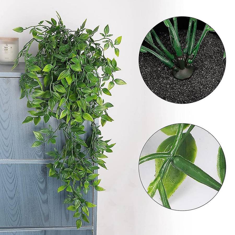 1 Pack Artificial Hanging Plants Fake Potted Plants for Wall Decor