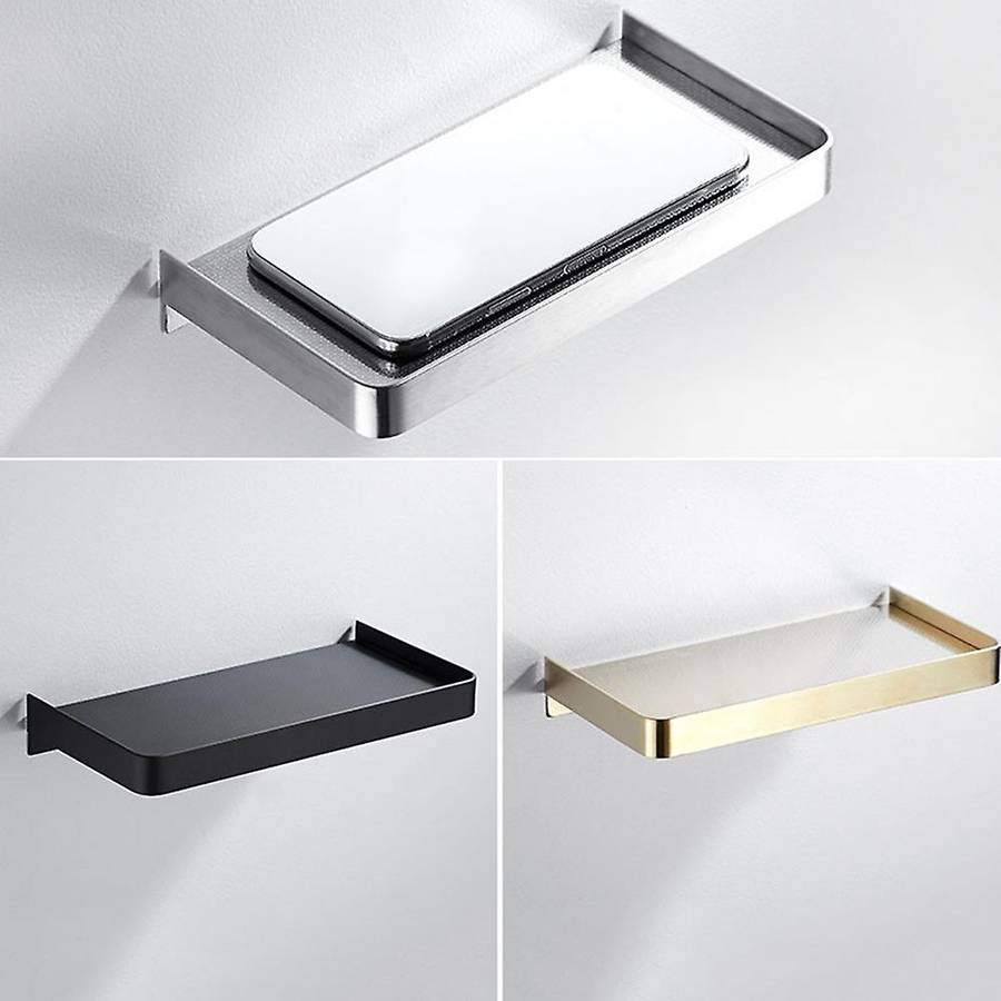 Bathroom Shelf Phone Storage Rack Shelves(gold)