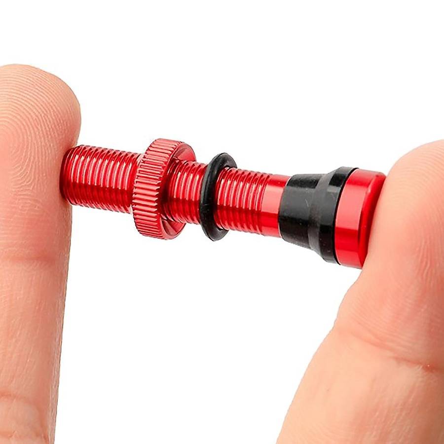 2pcs Bicycle Schrader A/v Valves 40mm for Mtb Tubeless Rims,red