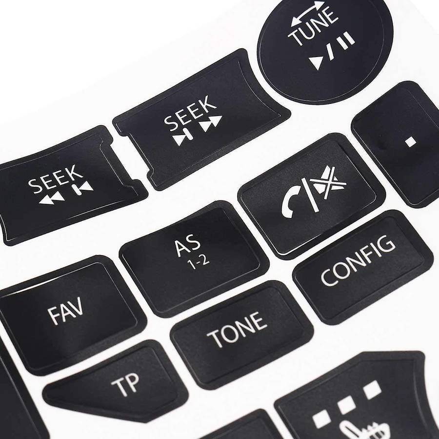 Car Air Conditioning Climate Radio Repair Kit Decals for Saab 3rd