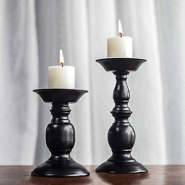 Black European Metal Candlestick Wedding Party Decoration Gifts-b