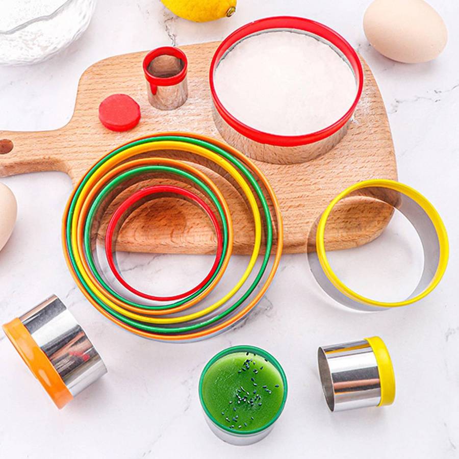 12pcs Stainless Steel Biscuit Mould Set Fondant Biscuit Cutting Mould