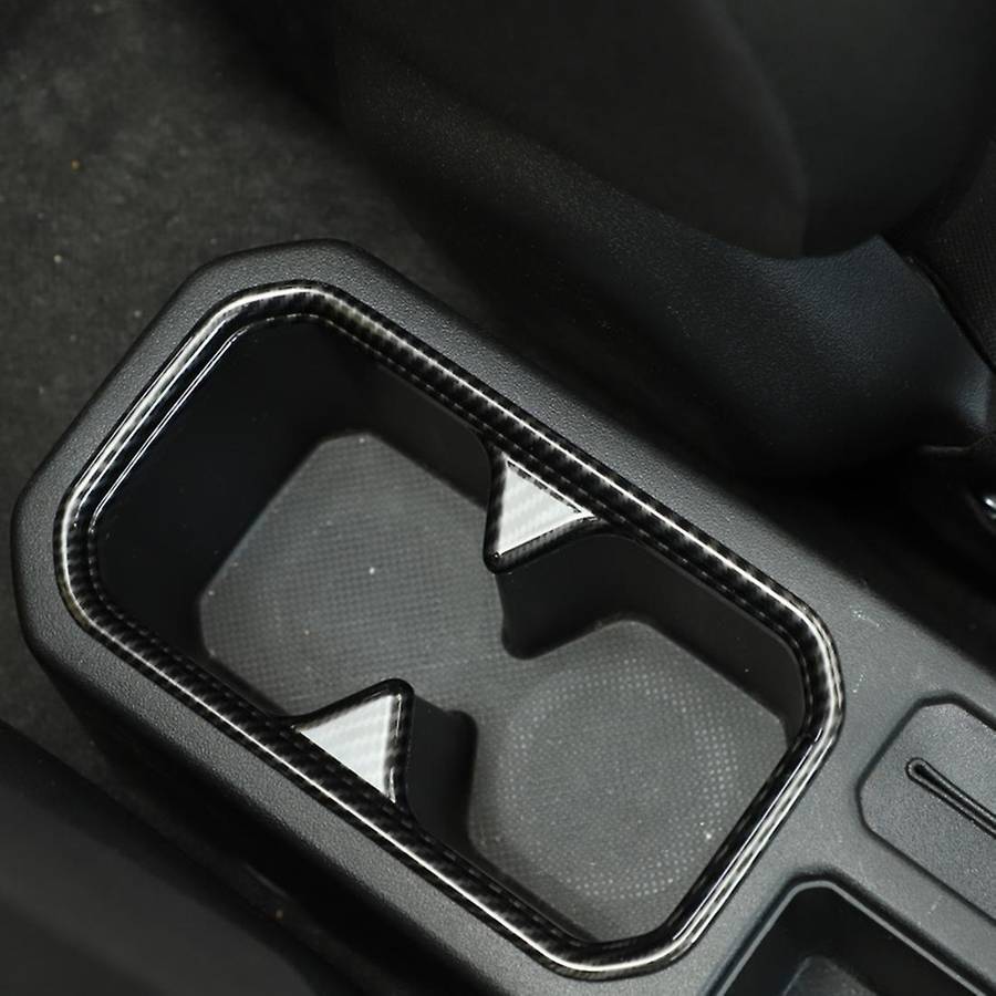 Gear Shift Cup Holder Trim for Suzuki Jimny 2019,abs Carbon Fiber