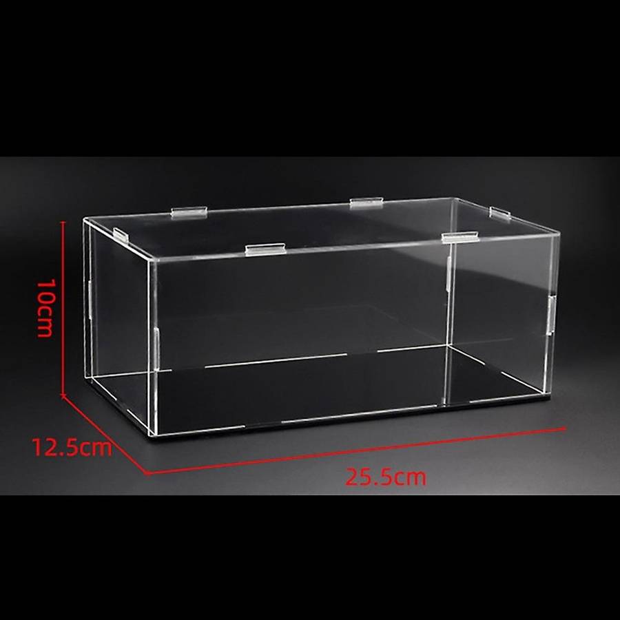 1 Transparent Cabinet for 1:24 Die-cast Model Toy Car 25.5x12.5x10cm