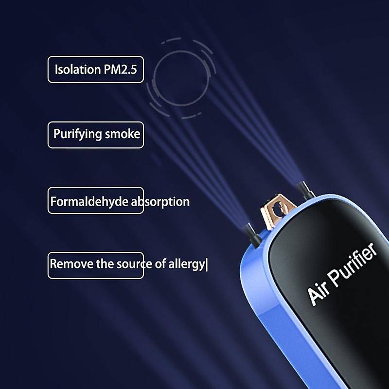 Purifier Mini 24h Working Collar Clip Hanging Neck Air Purifier Pink
