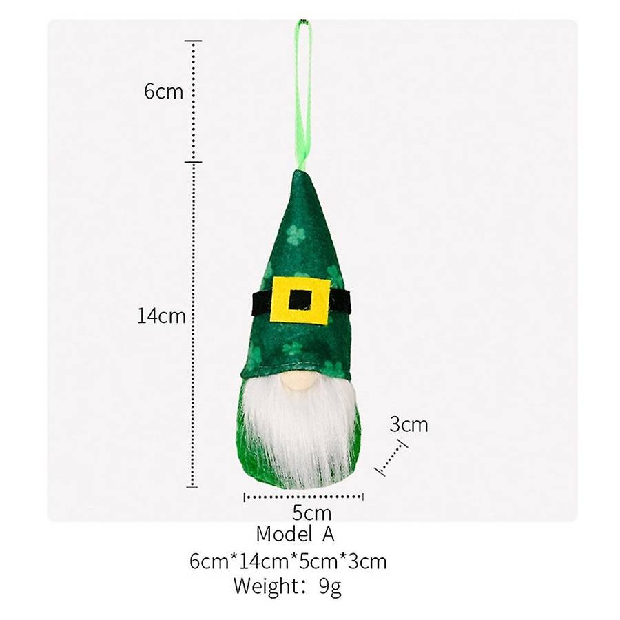8pcs St Patricks Day Decorations for Home - Funny Gnome Plush Design