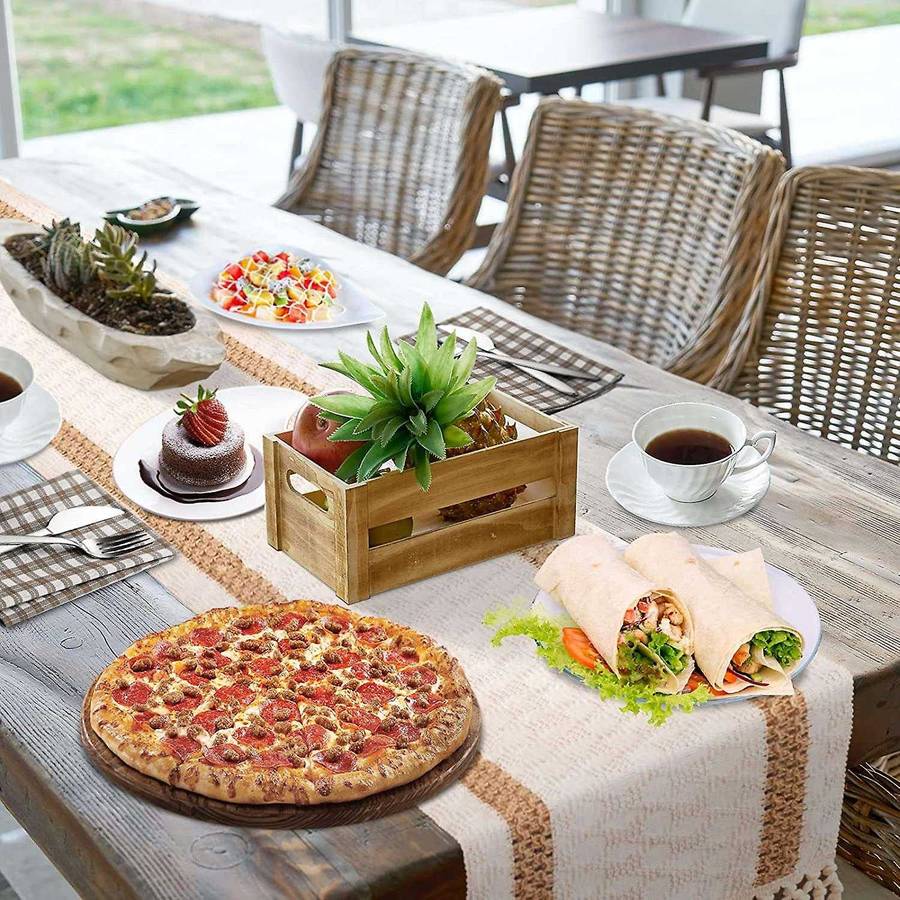 Table Mat&natural Burlap Woven Wedding Table Decoration Tablecloth -s