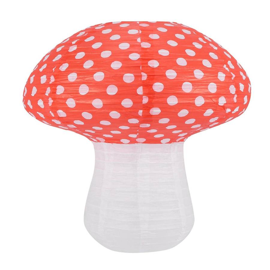 3d Mushroom Shaped Hanging Paper Lanterns 4 Pcs (different Sized)
