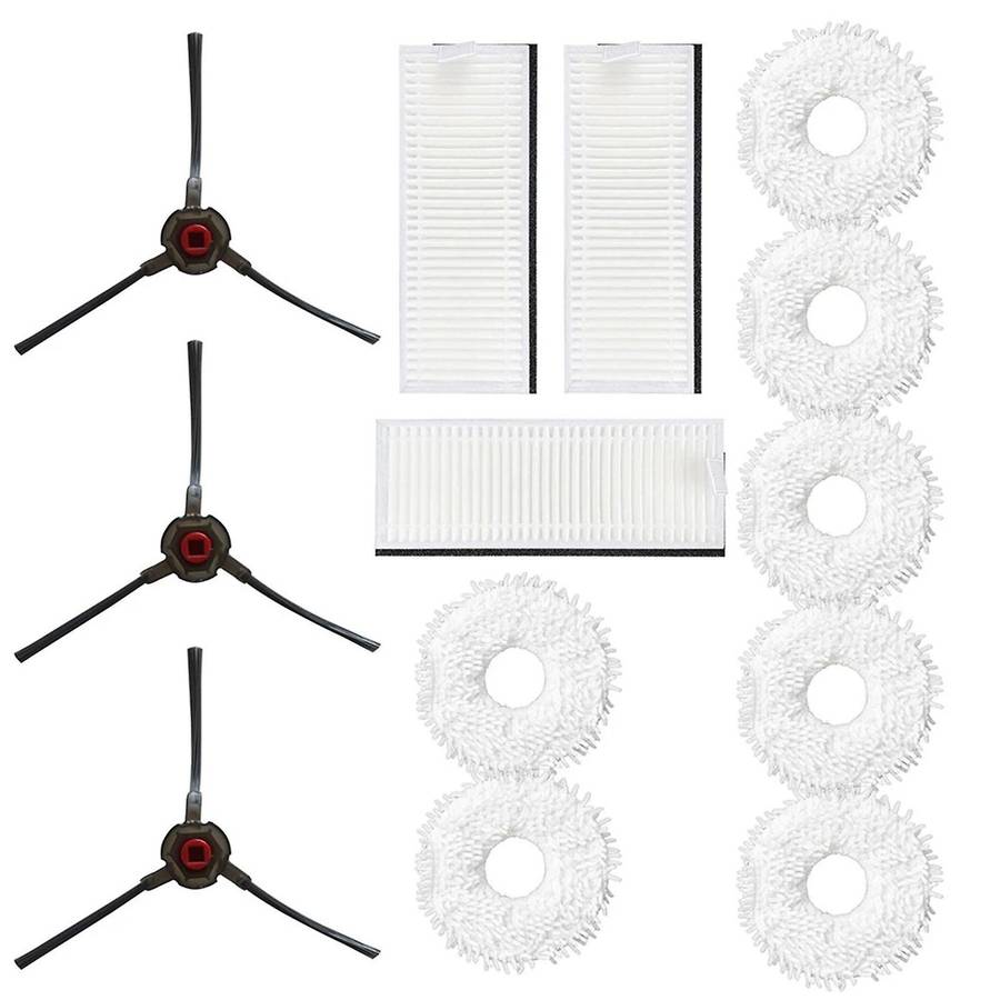 13pcs/set Filter Mop Cloth Side Brush for Yeedi Mop Cleaning Pad