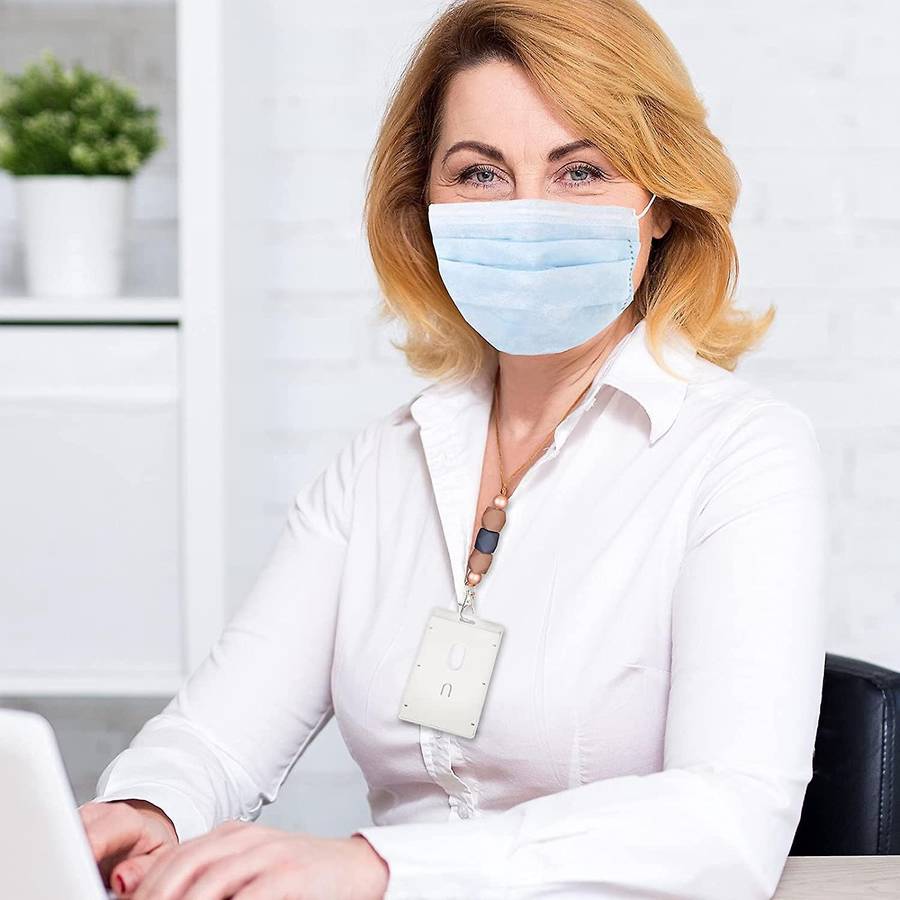 4 Pcs Badge Lanyard Separated Id Key Lanyard for Teachers, Nurses