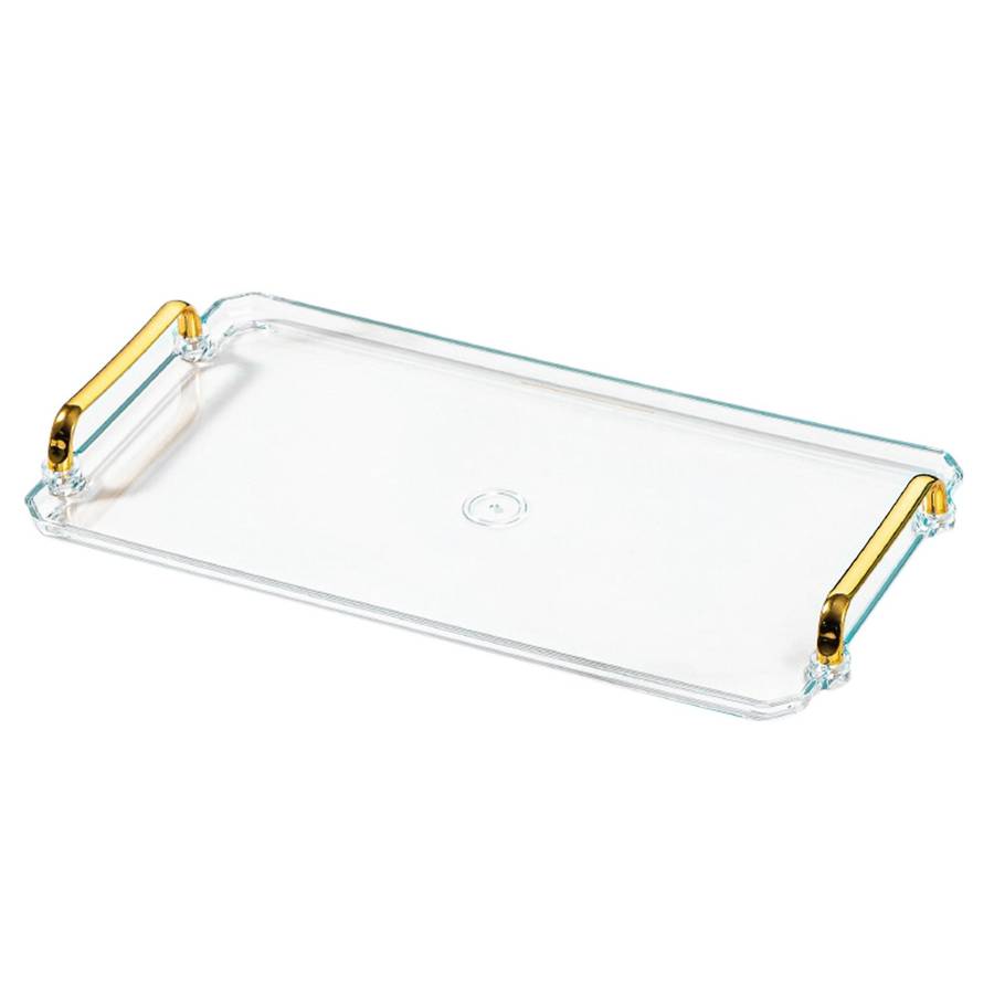 Golden Handle Nordic Pallet Rectangle Tea Set Supplies Serving Tray F