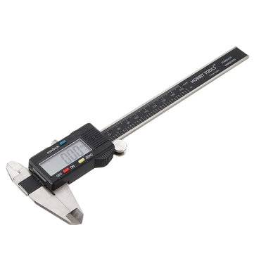 0-150mm Stainless Steel Electronic Digital Caliper LCD Vernier Caliper Gauge Micr... (COLOR1: BLACK)