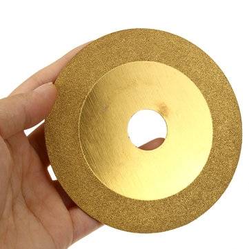 100mm Gold Glass Ceramic Granite Diamond Saw Blade Disc Cutting Wheel for Angle Grinder