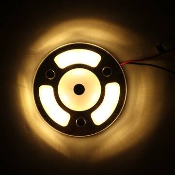 100mm Dimmable LED Reading Light Touch Dimmer Switch Blue+Warm White Day Night Car Roof Lamp for Car