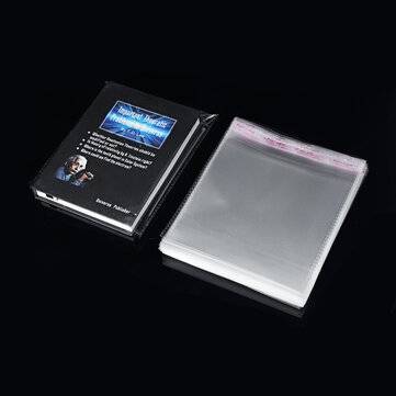 100Pcs 7.5``x7.5`` CD Record Outer Cover OPP Sleeves Clear Storage Self Adhesive Bag CD Storage Bag