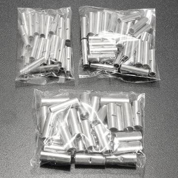 100Pcs Butt Splice Wire Connectors Copper Bare Tinned Crimp Terminals 22-10AWG