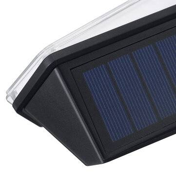 104LED Solar Powered Wall Light PIR Motion Security Flood Lamp Outdoor Light