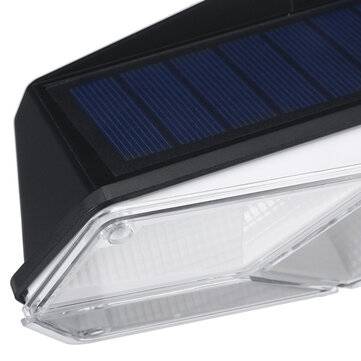 104LED Solar Powered Wall Light PIR Motion Security Flood Lamp Outdoor Light