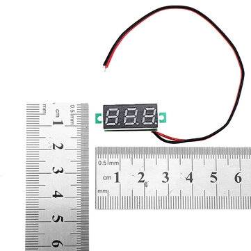 10pcs 0.28 Inch Two-wire 2.5-30V Digital Blue Display DC Voltmeter Adjustable Voltage Meter