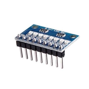 10pcs 3.3V 5V 8 Bit Blue Common Anode LED Indicator Display Module DIY Kit