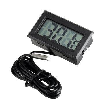 10Pcs 3M Meter Thermometer Electronic Digital Display FY10 Embedded Thermometer Indoor and Outdoor T